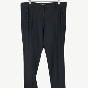 Weekend Max Mara Cigarette Black Wool-Crepe Trousers